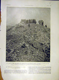Original Old Vintage Print Church Ruins Peace Conference Paris Arras Lens 1919