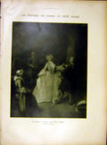 Original Old Vintage Print Venice Longhi Paintings Guardi Teipolo Fine Art 1919