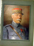 Original Old Vintage Print Portrit Alby General Military French 1919 20th
