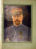 Original Old Vintage Print Portrait General Berthelot Military French 1919 20th