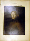 Original Old Vintage Print Painting Spanish Moratin Goya Bayeu Subias 1919 20th