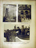 Original Old Vintage Print Wilson American Troops France Schlestadt Castle 1919
