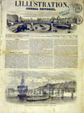 Original Old Antique Print Palace Feri-Ie Duke Cambridge Bosphore 1854 Victorian