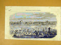 Original Old Antique Print Baltaalba Lake Valachie French 1854 19th