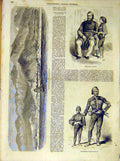 Original Old Antique Print Selim-Pacha Husseim-Bey Tchourouk-Sou French 1854