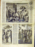Old Antique Print Chapel Saint-Peter Paul Painting Religious Severin 1854 19th