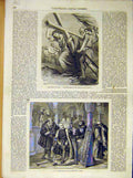 Original Old Antique Print Christ Cross Pecher Brussels Exhibition Gallait 1854