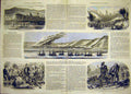 Original Old Antique Print Alma Battle Siers Turks Zouaves French 1854 19th