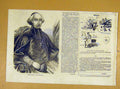 Original Old Antique Print Portrait Olivier Bishop Evreux French 1854 Victorian