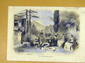 Original Old Antique Print Theatre Gymnase Flaminio Prologue French 1854 19th