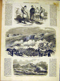 Old Antique Print Winter Uniform Troops Crimea Russian Bahire Sebastopol