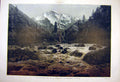 Old Antique Print Lutschine Jungfrau Aletsch Lauterbrunnen Mountain 1904 20th