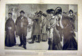 Original Old Antique Print Autumn Salon Ladies Gallery Art French 1904 20th