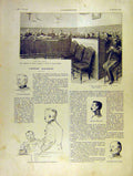 Original Old Antique Print Trial Court Dautriche Mareschal French 1904 20th