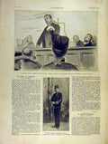 Original Old Antique Print Barrett-Wendell American Sorbonne Bertreaux 1904 20th