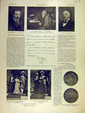 Original Old Antique Print Nobel Prize Amedee Prince Marriage French 1904 20th