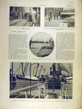 Original Old Antique Print Marseilles Crisis Police Compangnie French 1904 20th
