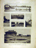 Original Old Antique Print Liao-Yang Russian Troops War Moukden French 1904