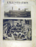 Original Old Antique Print Locomotive Explosion Lazare Train Railway 1904 20th