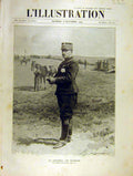 Original Old Antique Print Portrait General Negrier French 1904 Military 20th