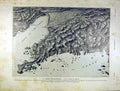 Original Old Antique Print War Russian-Japanese Map Port-Arthur French 1904 20th