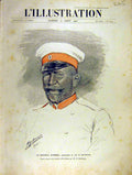 Original Old Antique Print Portrait General Stoessel Port-Arthur French 1904