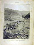 Original Old Antique Print Japanese Liao-Yang War Troops Russian-Japanese 1904