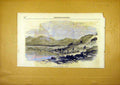 Original Old Antique Print View Smyrnia Village City French 1859 19th