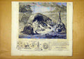 Original Old Antique Print Bohemian Camp French 1859 19th Century