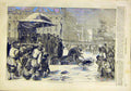 Original Old Antique Print Benediction Neva Religious French 1859 19th