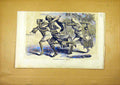 Original Old Antique Print Indian Couriers Carriers Porter French 1859 19th
