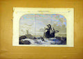 Original Old Antique Print Fish Fishermen Fish-Wife French 1859 19th