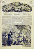 Original Old Antique Print Painting Alfred Great Fine Art French 1859 Victorian