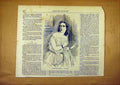 Original Old Antique Print Portrait Madame Ristori French 1859 19th