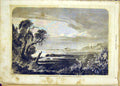 Original Old Antique Print Madagascar View Berard Fine Art French 1865 Victorian