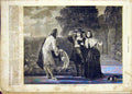 Original Old Antique Print Leslie Fine Art French 1865 Meeting 19th