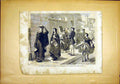 Original Old Antique Print Thomas Fine Art Petrarque French 1865 19th