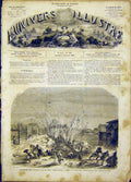 Original Old Antique Print Explosion Austerlitz Paris France French 1865 19th