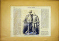 Original Old Antique Print Statue Comtes Egmont Horn Brussels French 1865 19th