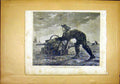 Original Old Antique Print Crayfish Fishing Sea Fisherman French 1865 Victorian