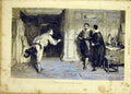 Original Old Antique Print Cartel Ochardson Fine Art French 1865 19th