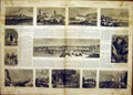 Original Old Antique Print Isle Wight Osborne Ventnor Ryde French 1865 19th