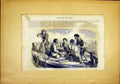 Original Old Antique Print Boat Russian Neva River French 1865 19th