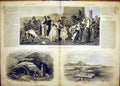 Original Old Antique Print Rome Smits Cave Carthagena Beach Sea French 1865