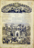 Original Old Antique Print Inauguration Lyon Comte Castellane French 1865 19th