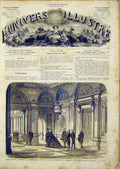 Original Old Antique Print Commerce Tribunal Emperor Empress Imperial 1866 19th
