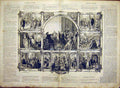 Original Old Antique Print Goethe Strasbourg Sketches Pietsch French 1866 19th