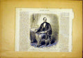 Original Old Antique Print Portrait Grabow Prussia French 1866 19th