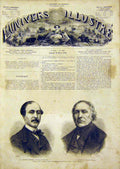 Original Old Antique Print Portrait Prevost-Paradol Guizot French Academy 1866
