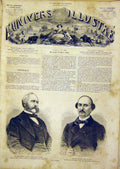 Original Old Antique Print Portrait Boittelle Pietri Police French 1866 19th